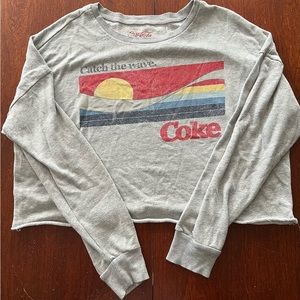 Coca-Cola long sleeve Crop top
